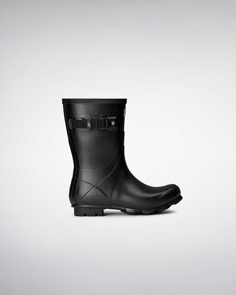 Womens Hunter Norris Field Short Rain Boots Black | ITSGMQ-735